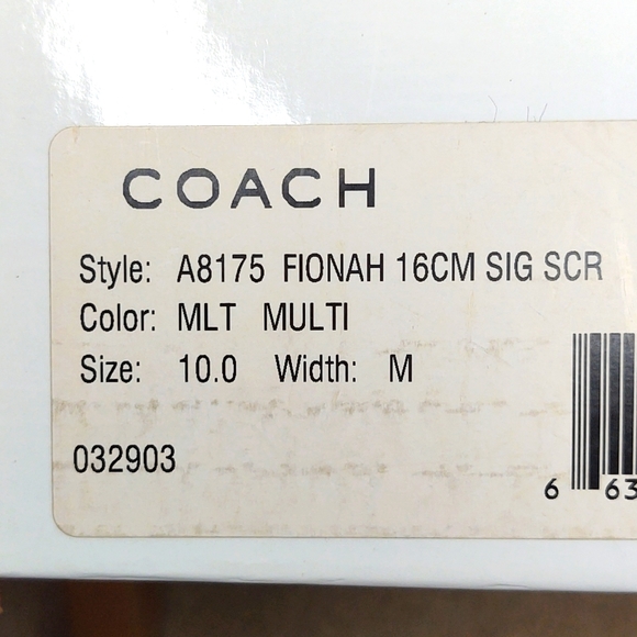 Coach🤍🩷💙💚Fionah Wedge Sandals, 10 M 🆕 - Picture 10 of 14